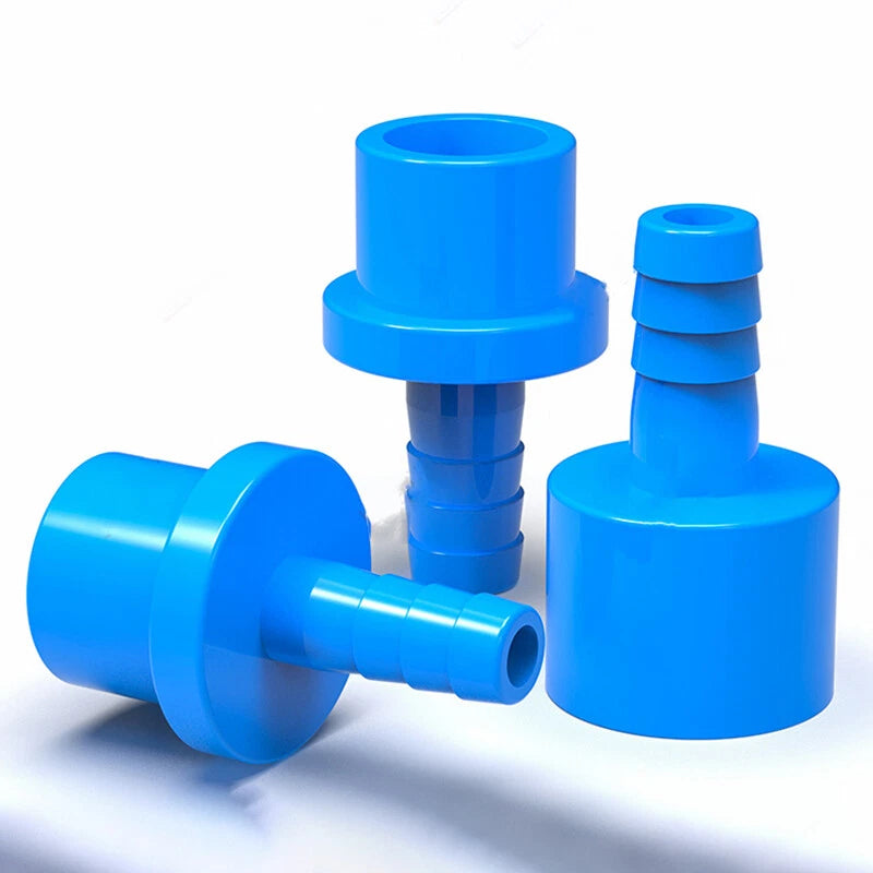 Blue Pagoda PVC Pipe Connector Fittings 20mm 25mm Adapter To Hose OD 5 8 10~20mm