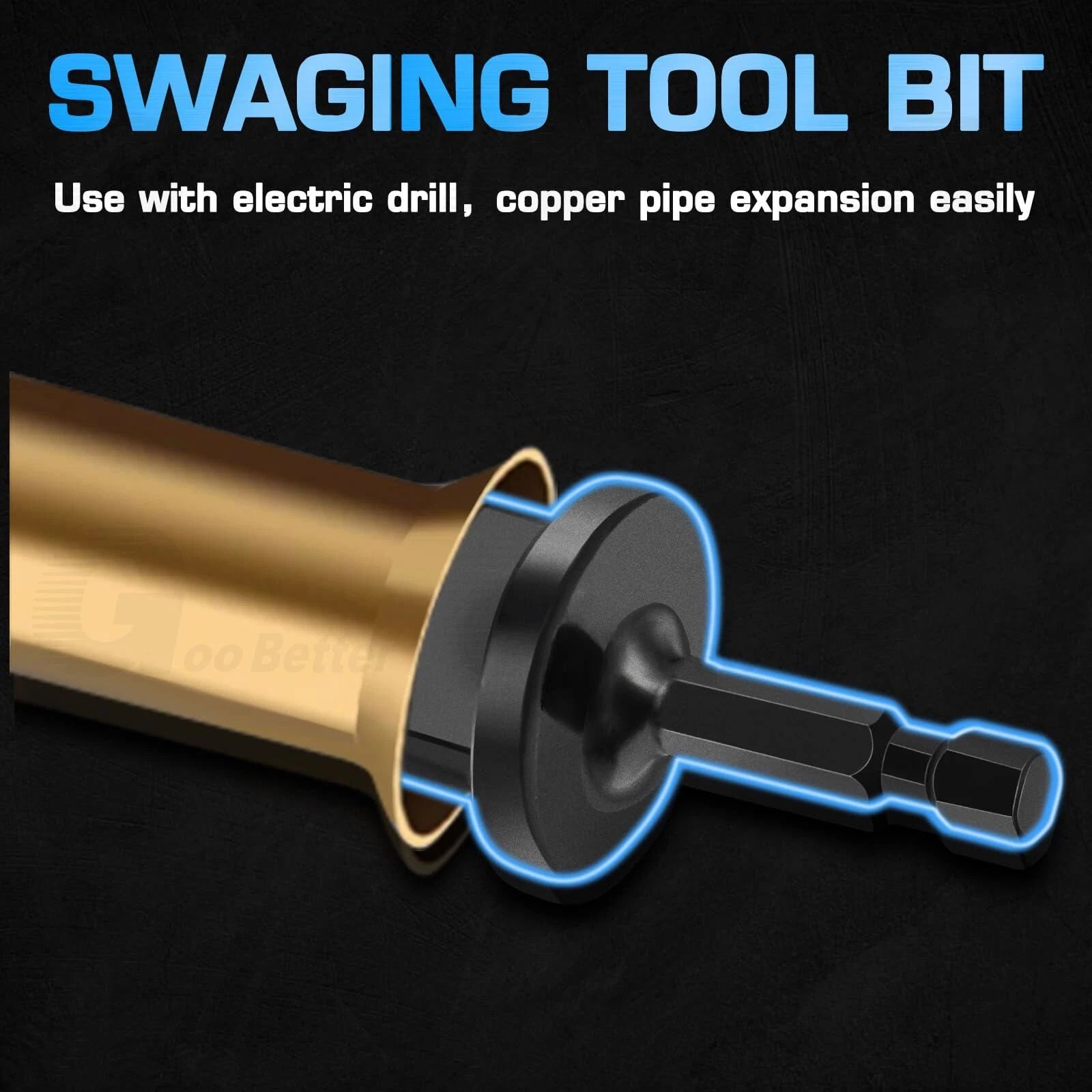 7x Swaging Tube Expander Tool Drill Bit Set Air Conditioner Copper Tube Expander
