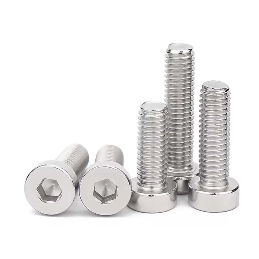 M1.4–M12 Low Head Socket Cap Screws – A2 Stainless Steel, Space‑Saving Design for Tight Clearances