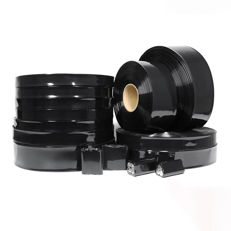 373mm Flat Width Black PVC Heat Shrink Tube for Battery Pack Wrap