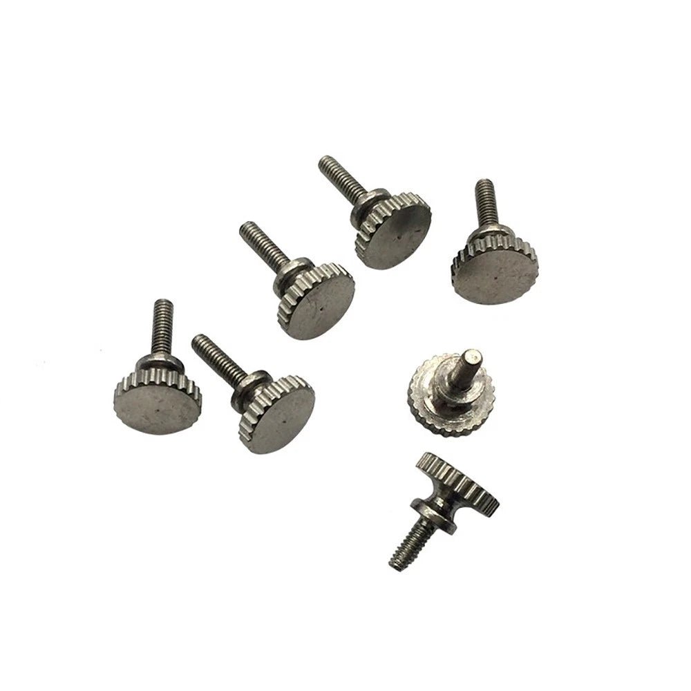 M2 Step Knurled Thumb Screws – Nickel Plated Brass, Step Head Hand Grip Bolt (Tool‑less Fastener) - HomeDIYer