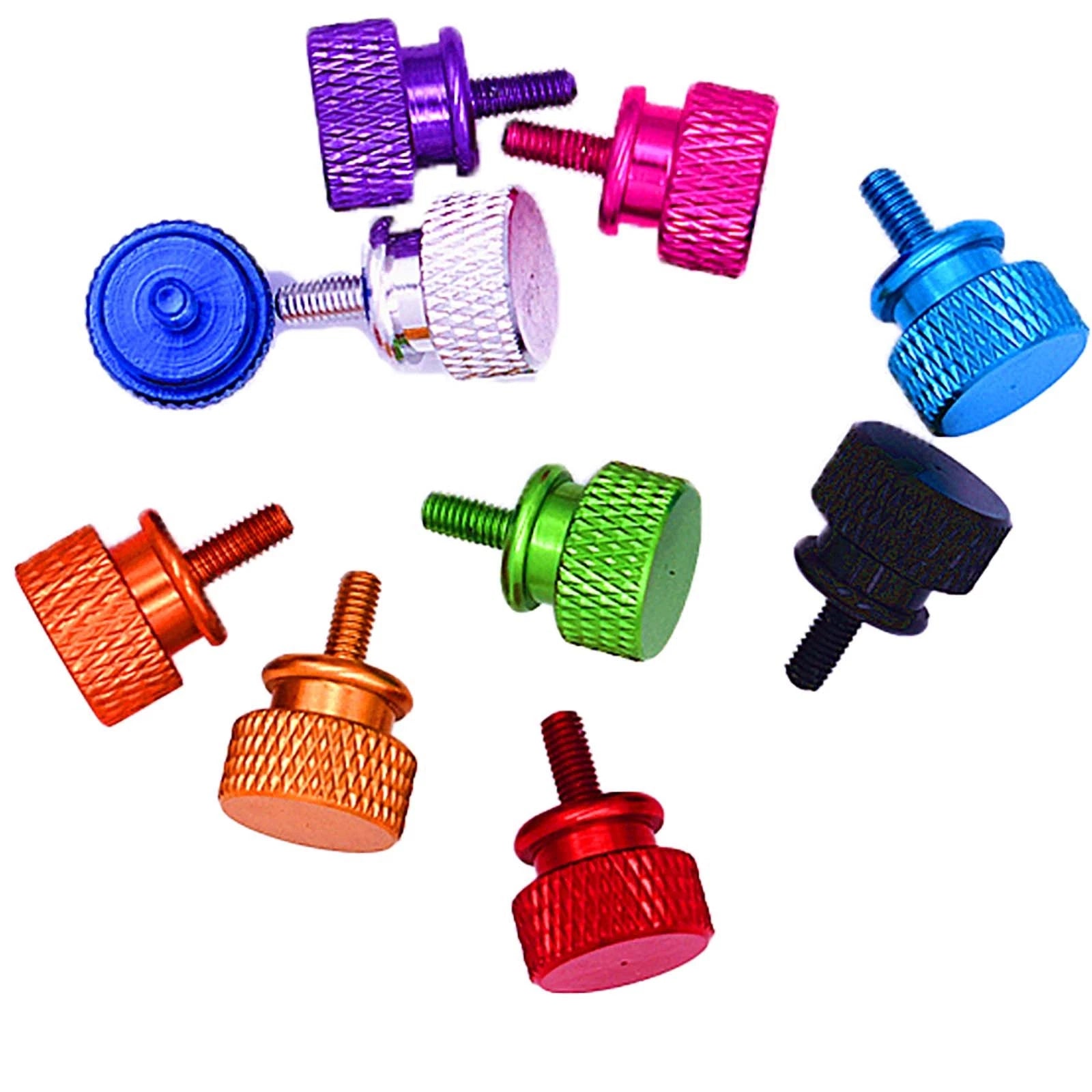 Thumb Knurled Screws – M3 & M3.5 Anodized Aluminum, 10 Colors