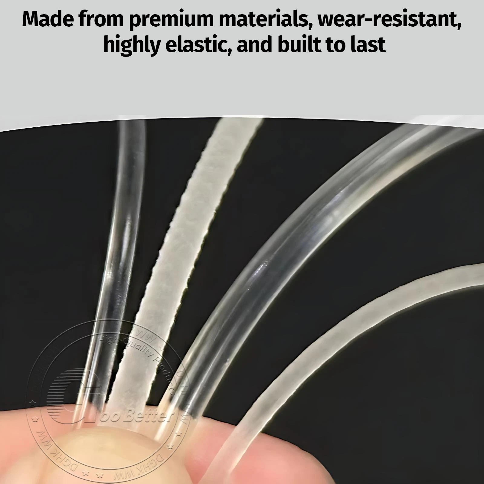 PU Round Drive Belts — Polyurethane, Smooth & Rough Surface, 2mm–12mm Diameter