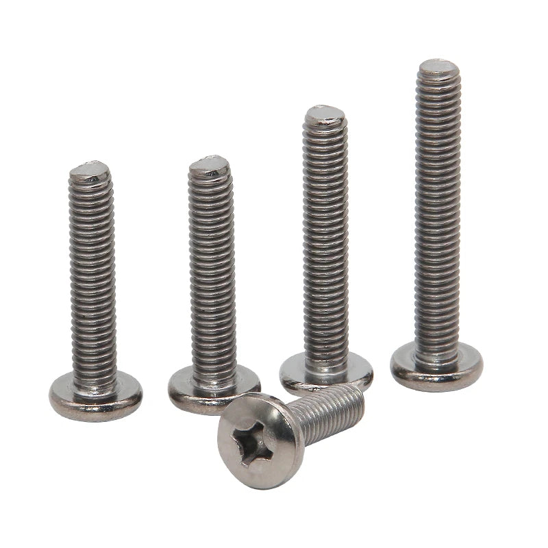 M1.6–M6 TA2 Titanium Pan Head Pozi Screws – Ultra‑Strong, Corrosion‑Resistant, 2–50mm Lengths