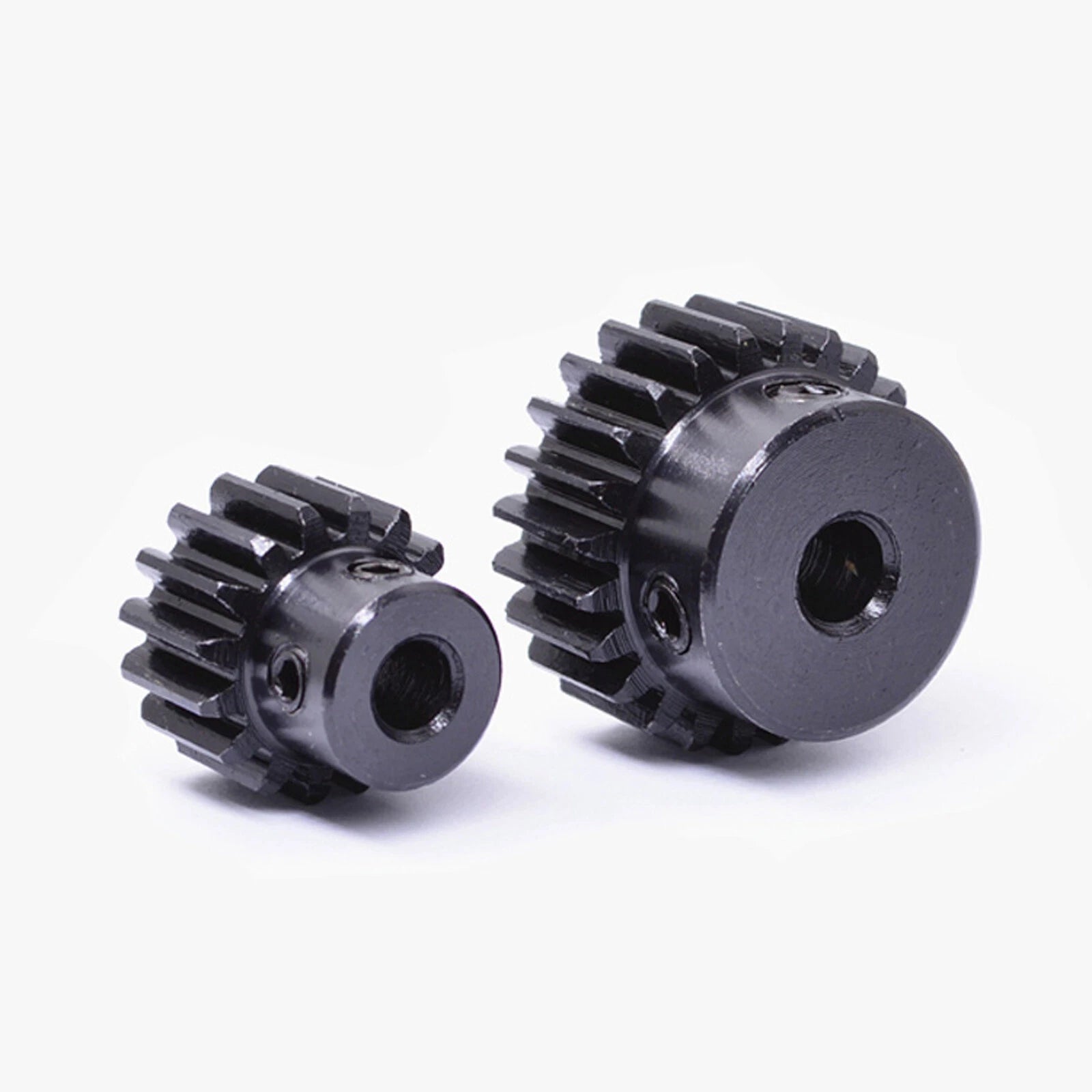 1 Mod Spur Gear 15T-40T  Pinion Gear with Step Motor Gear 45# Steel Bore 5-14mm