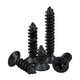 M1 M1.2 M1.4 M1.7 M2 M2.3 M2.6 M3 Flat Countersunk Self‑Tapping Screws – Black Zinc Carbon Steel