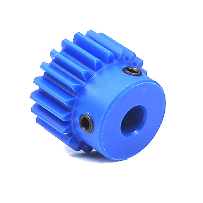 Blue Nylon Spur Gear 1 Mod 15-50 Teeth Motor Gears Pinion Gear with Set Screws