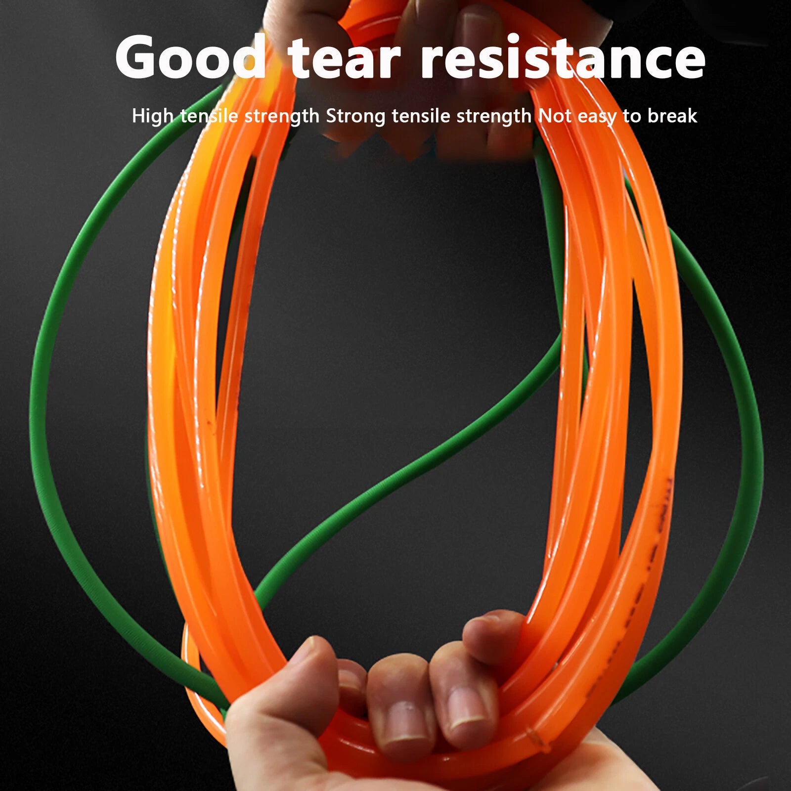 Red Polyurethane Round Drive Belt — Smooth Surface, 1.5mm to 15mm Diameter