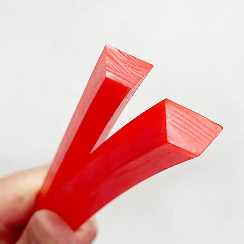 Solid PU V-Belt — Polyurethane Conveyor Drive Belt, Red Smooth, Y/M/Z/A/B/C/D Type