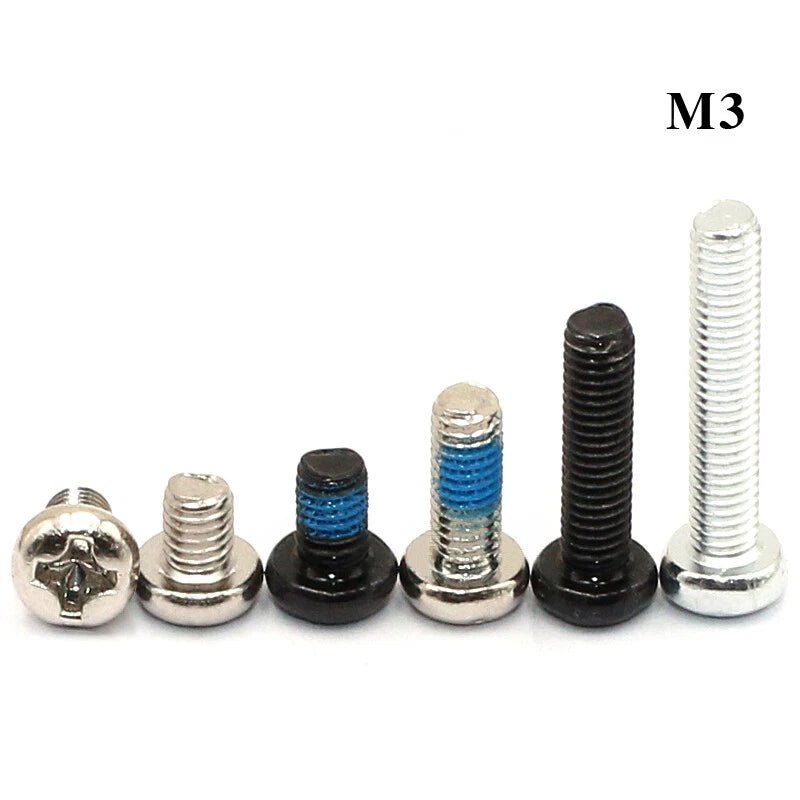 Phillips Pan Head Machine Screws – Carbon Steel M1 to M4, Multiple Lengths & Finishes - HomeDIYer
