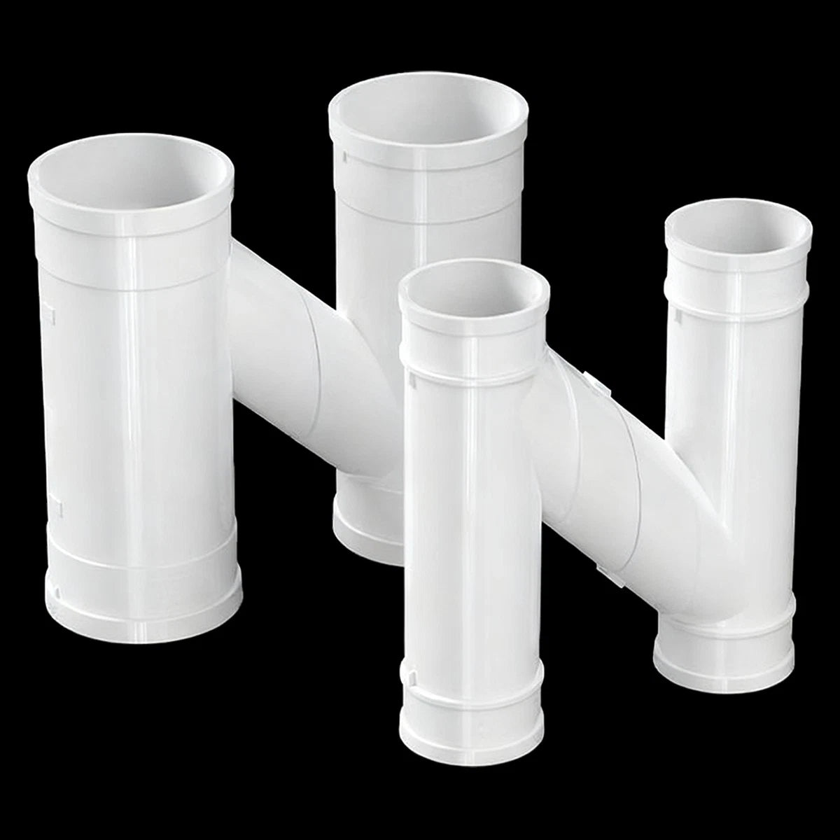 PVC Drain Pipe Connector Split-type Drainage Tube Fittings Interconnecting Pipe