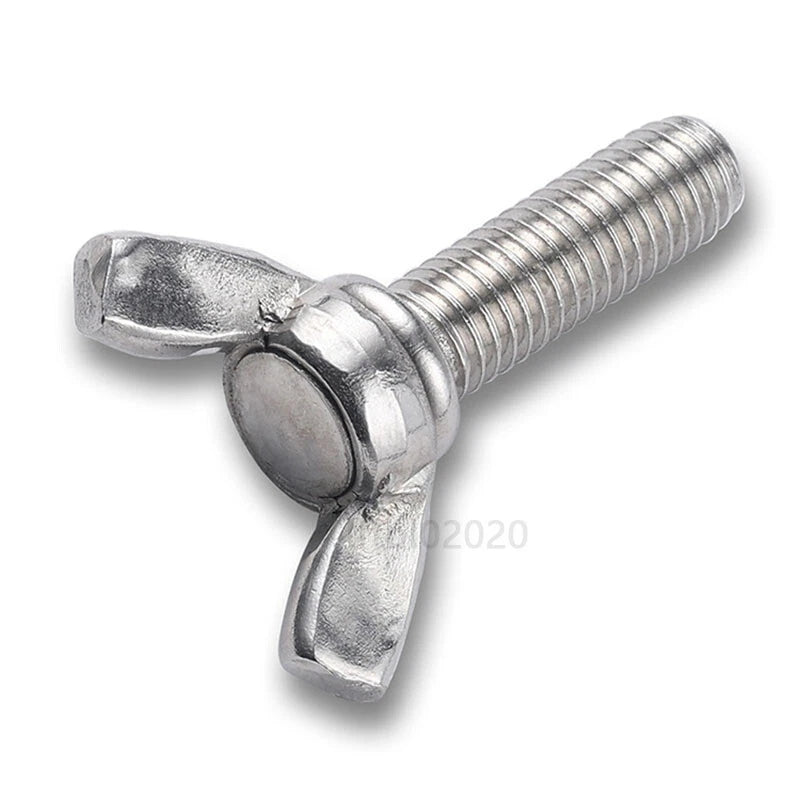 AN 265 Butterfly Wing Screws M10 M12 — Thumb Bolts in 304/201 Stainless Steel & Zinc