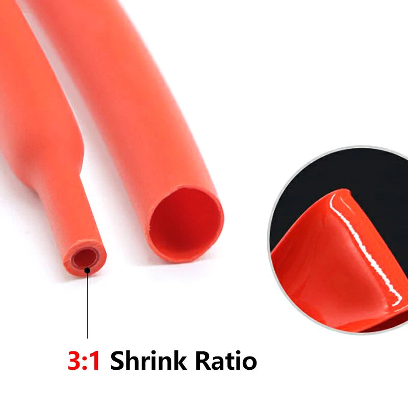 White Adhesive Heat Shrink Tubing 3:1 Ratio — φ1.6mm to φ39mm