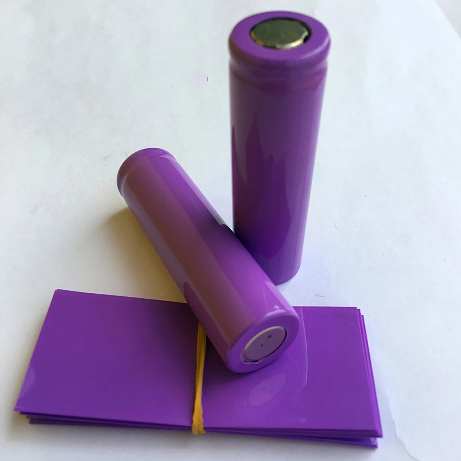 Purple PVC Heat Shrink Tubing for RC Battery Pack, LED & Pin Connectors — 23mm to 43mm Flat