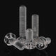Transparent Nylon Phillips Round Head Machine Screws – M3 M4 M5 M6, PA66 Plastic, Fully Threaded