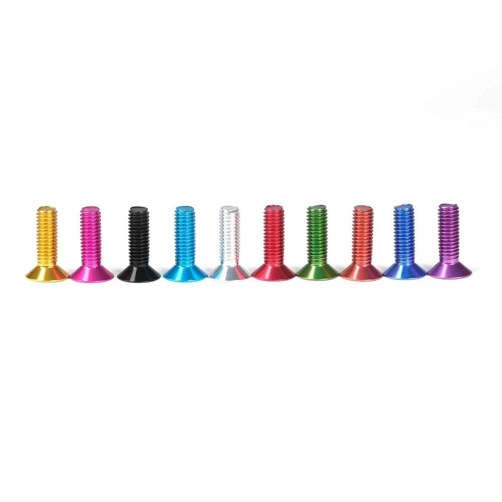 M3.5 / M4 Countersunk Hex Socket Screws — Anodized Aluminum Alloy, 10 Colors