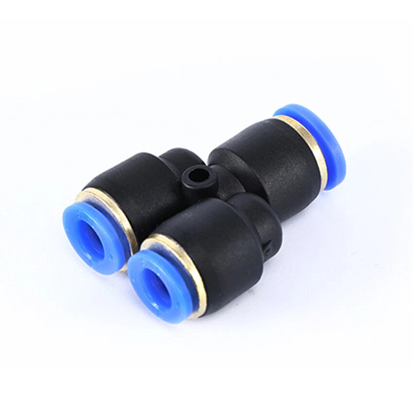 PW Pneumatic Push-In Fittings | Reducing Y-Piece Tee Adapters for Air Hose