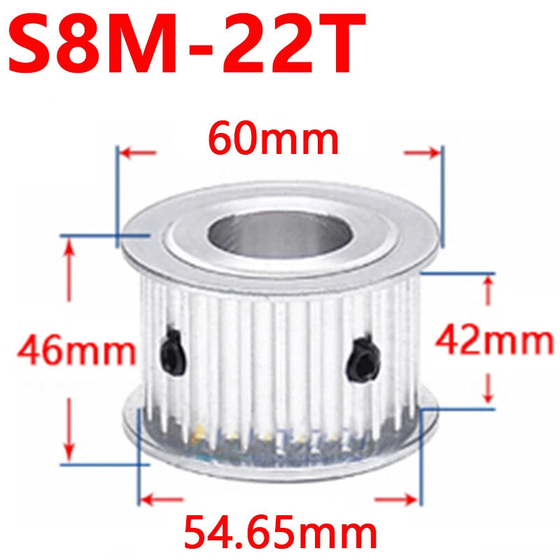 S8M Timing Belt Pulley 20T-40T Synchronous Wheel Sprocket For 40mm Width Belt