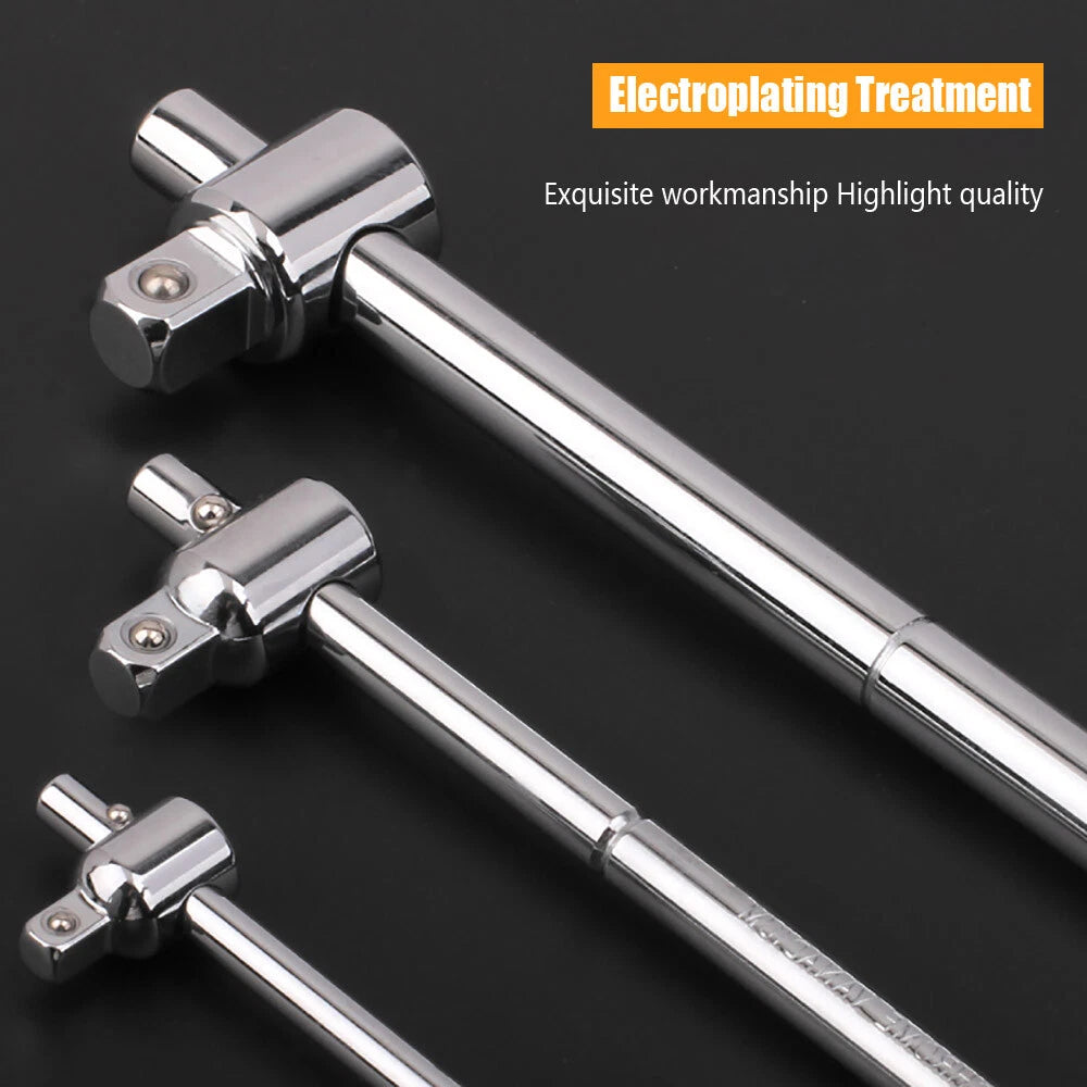 NEW Drive Ratchets 1/4" 3/8" 1/2" Sliding T-Handle Socket Breaker Bar Wrench