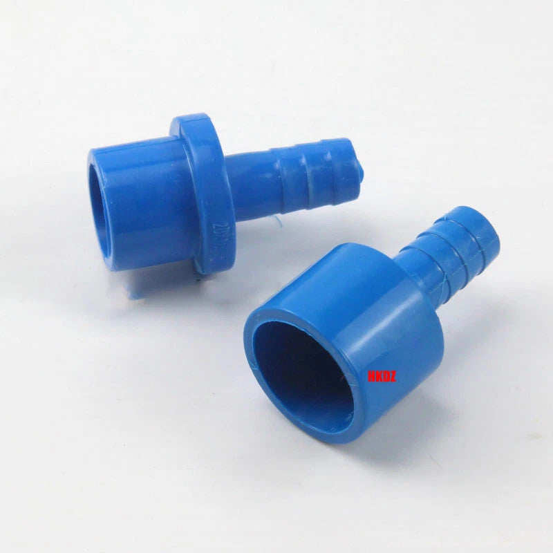 Pagoda 8mm~20mm Plug Blue PVC Pipe Connector Fittings Adapter To Hose OD 20 25mm