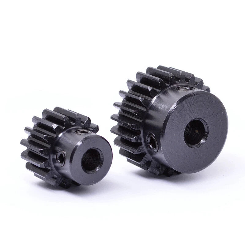1 Mod 45# Steel Pinion Spur Gears 12-42 Teeth 5-16mm Bore With Screw Hard Tooth