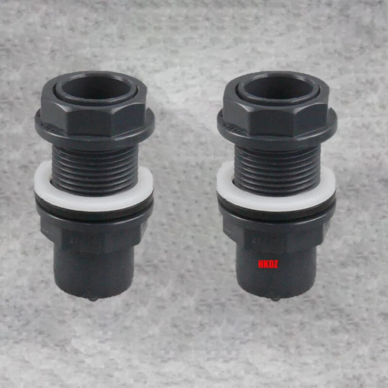 U-PVC Fish Water Tank Inlet Outlet Water Pipe Fittings Joint ID Thread Connector