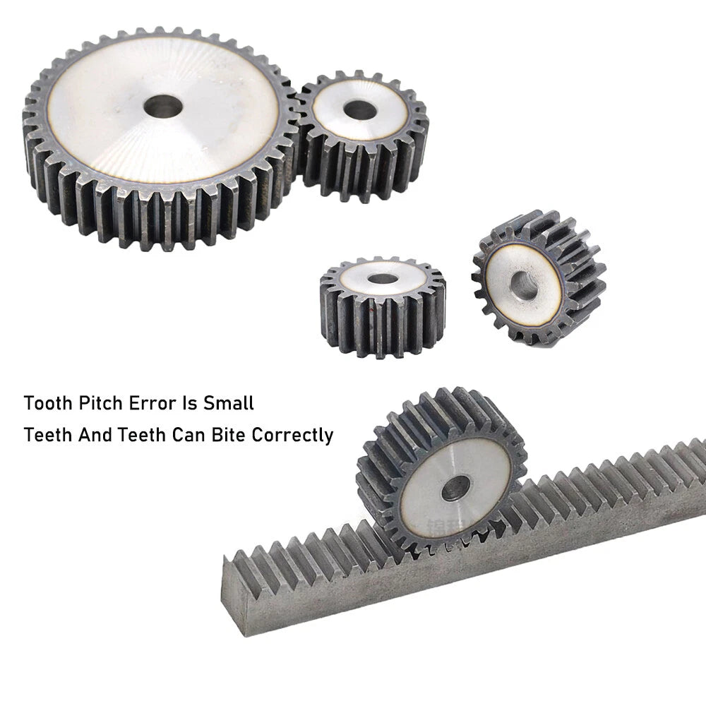1-2.5 Modul Steel Spur Gears Pinion Gear Thick 10-25mm 10-150 Teeth  For 3D CNC