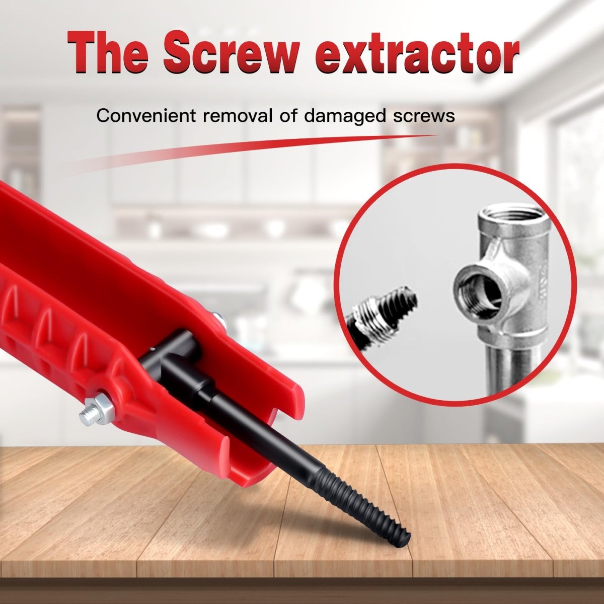 Multifunctional plumbing spanner, multi - button sink spanner, tool - HomeDIYer