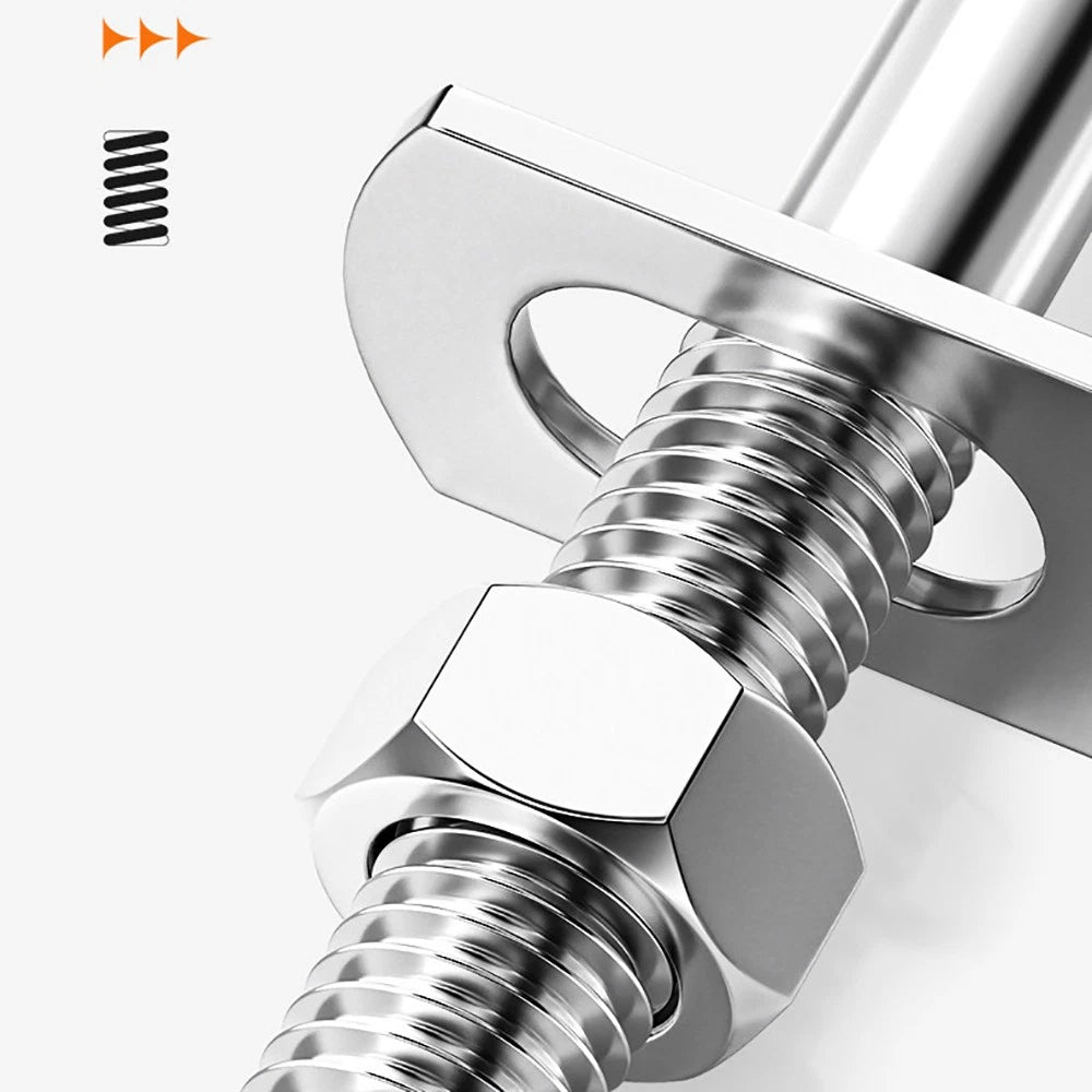 M6 U - Bolt with Plate and Nuts – Stainless Steel 304 (A2) for Trailer & Pipe Clamp - HomeDIYer