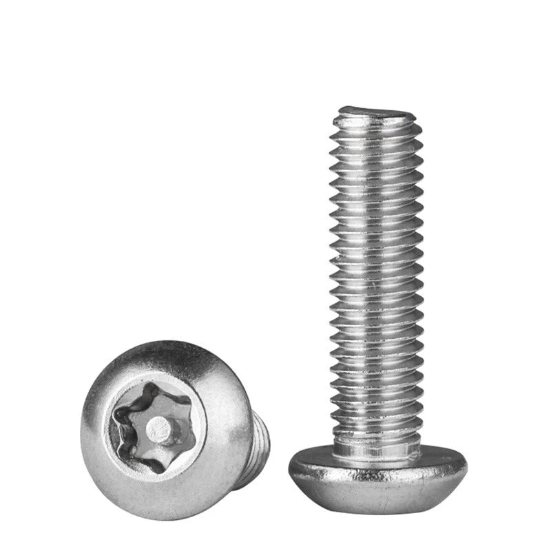 M3–M10 Tamper-Proof Torx Pan Head Screws – A2 Stainless Steel, Security Machine Bolts
