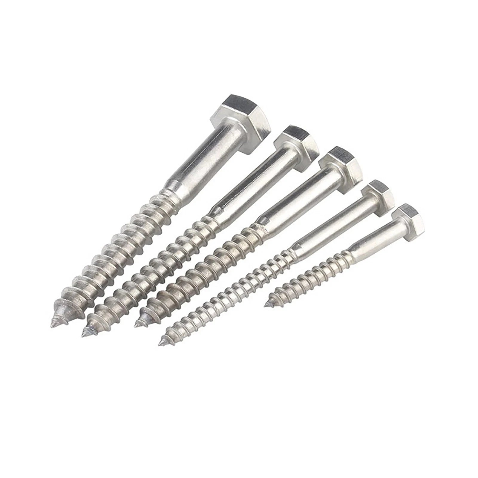 316 Stainless Steel Hex Head Lag Screws Marine Grade Wood Lag Bolts A4 Rustproof
