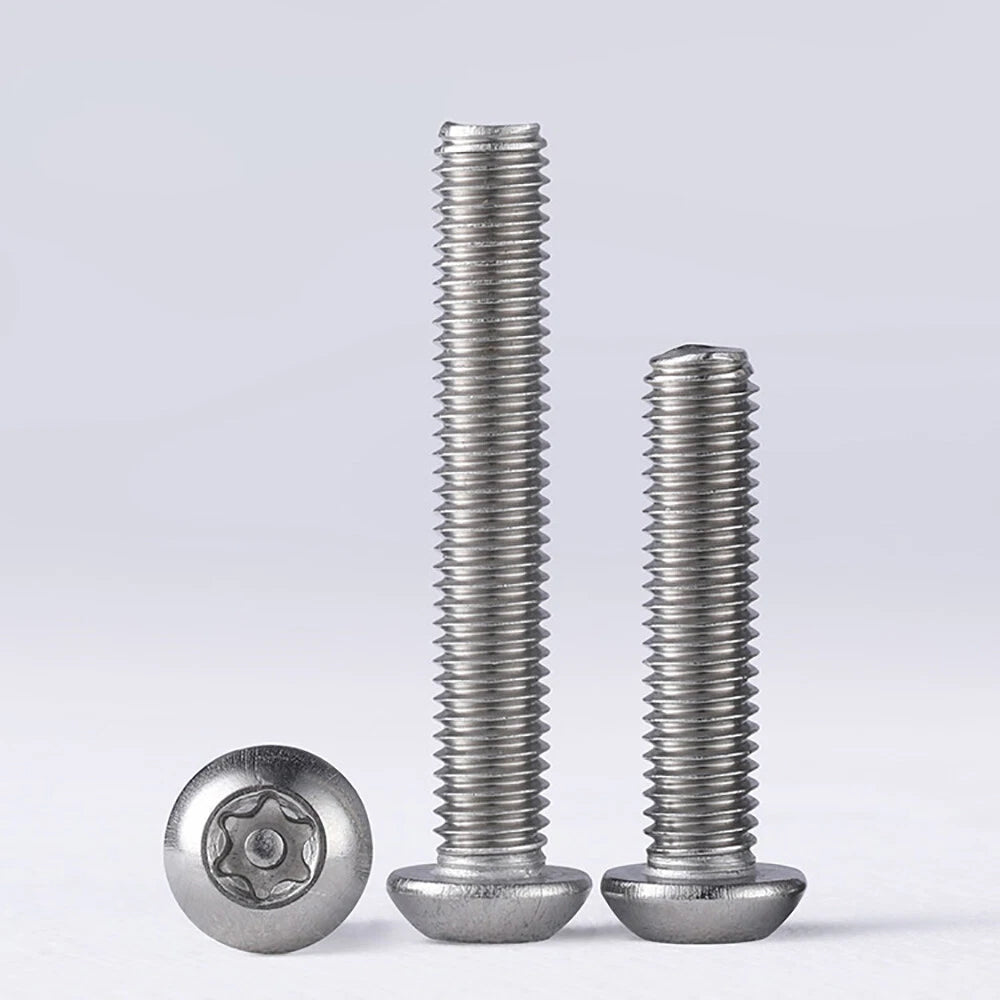 M10 Button Head Torx Security Screws | A2 Stainless Steel | Tamper-Resistant | 20–60mm