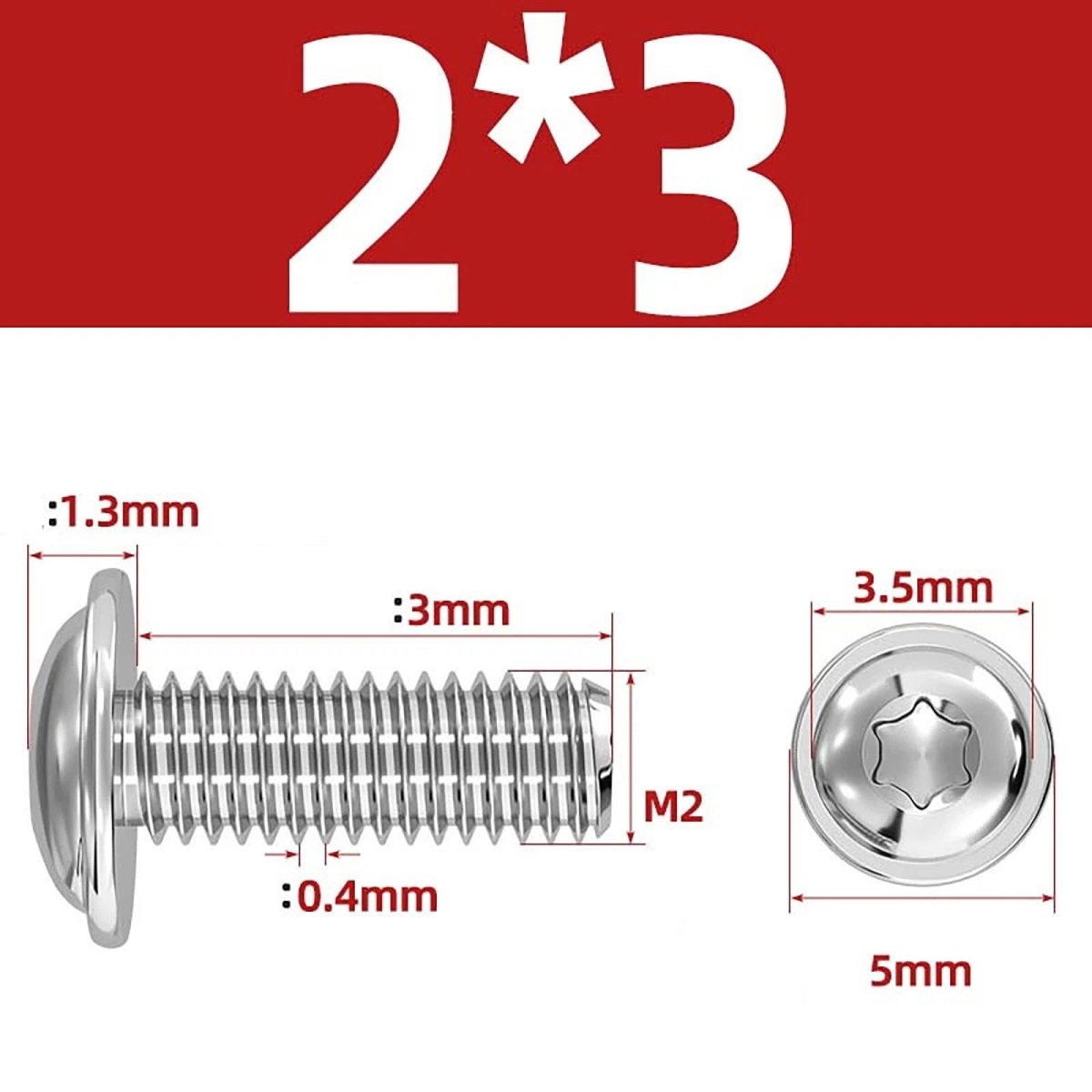Torx Flanged Button Head Screws — 18 - 8 Stainless Steel, ISO 7380 - 2, M2 to M8 - HomeDIYer