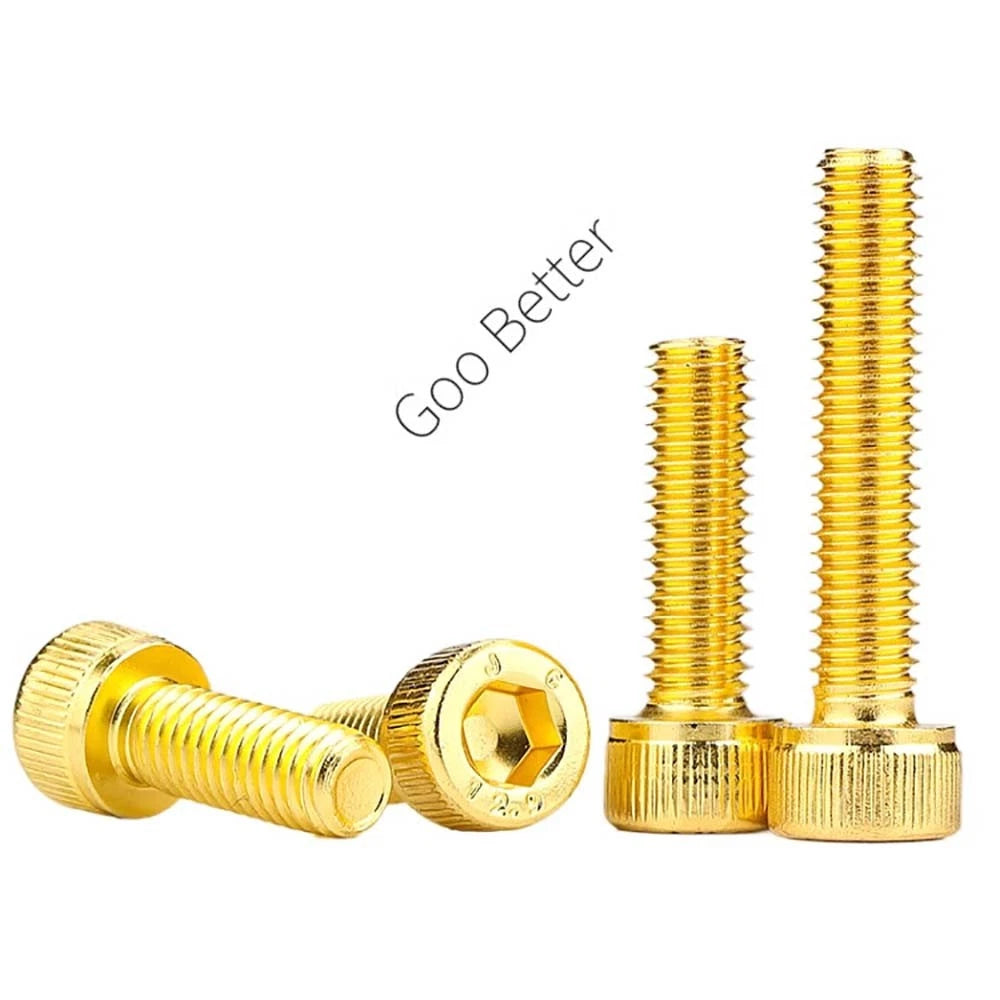 Titanium‑Coated Socket Head Cap Screws – Carbon Steel, M2 to M5, Fully Threaded
