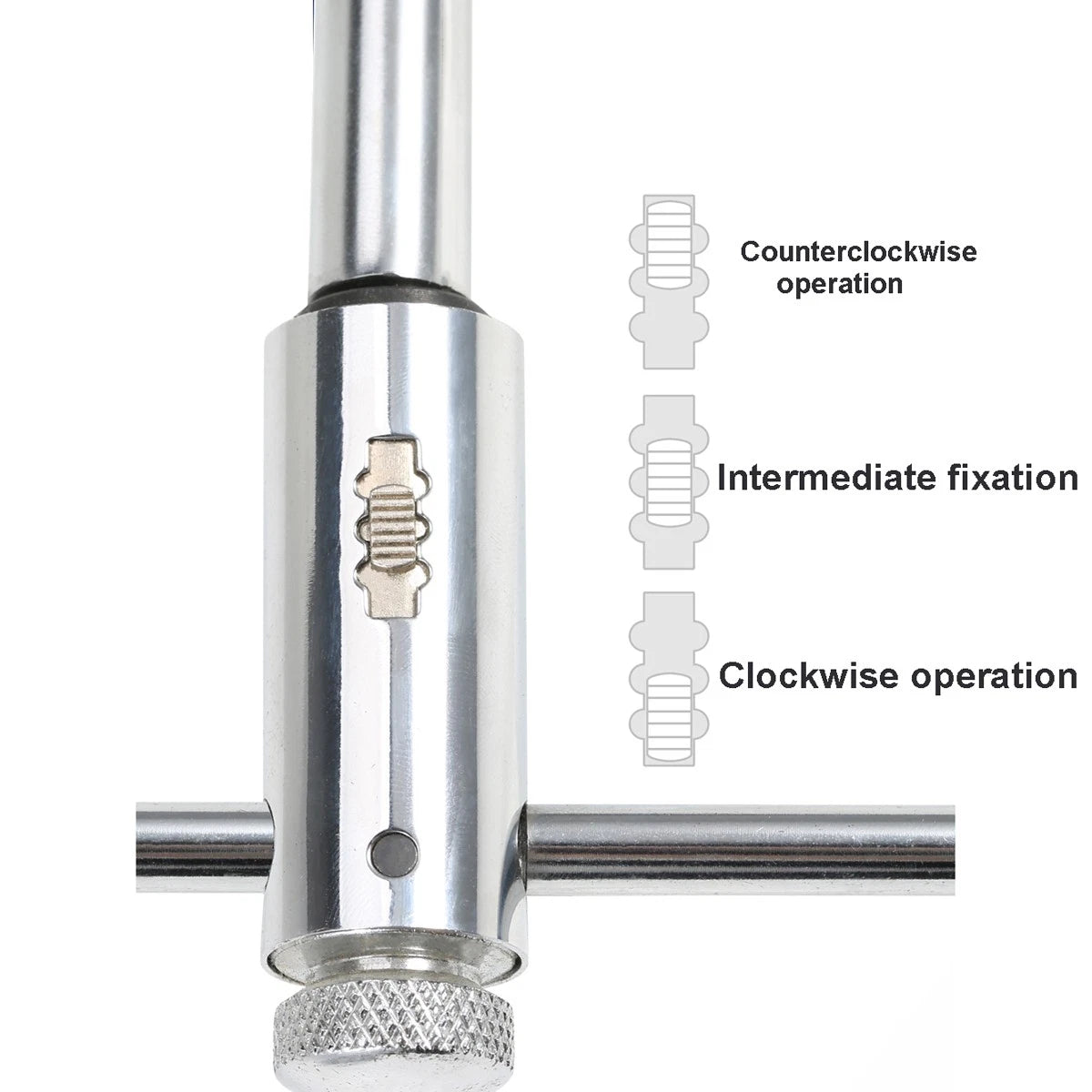 Ratchet Tap Wrench, Holder For Use With Hand Taps/Sets M1 - M8 & M5 - M12 Metric