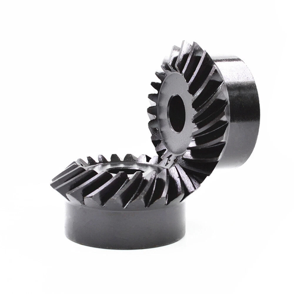 Spiral Bevel Gears 1.5/2 Modulus 90° 1:1 Pairing With Keyway,Left + right Spiral