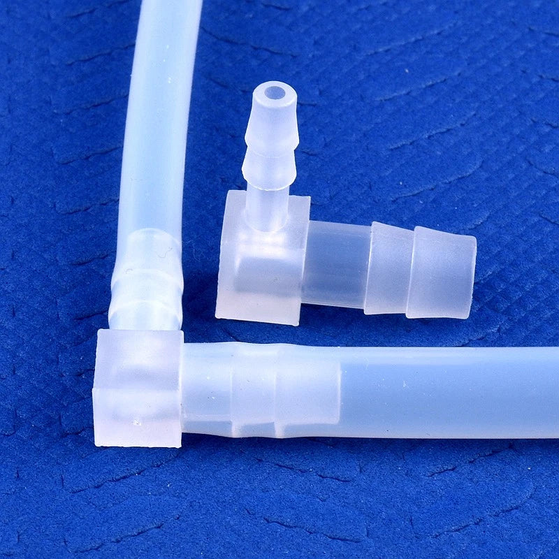 Plastic 90 Degree Elbow Barbed Hose Joiner Reducer Connector L-type Pipe Water