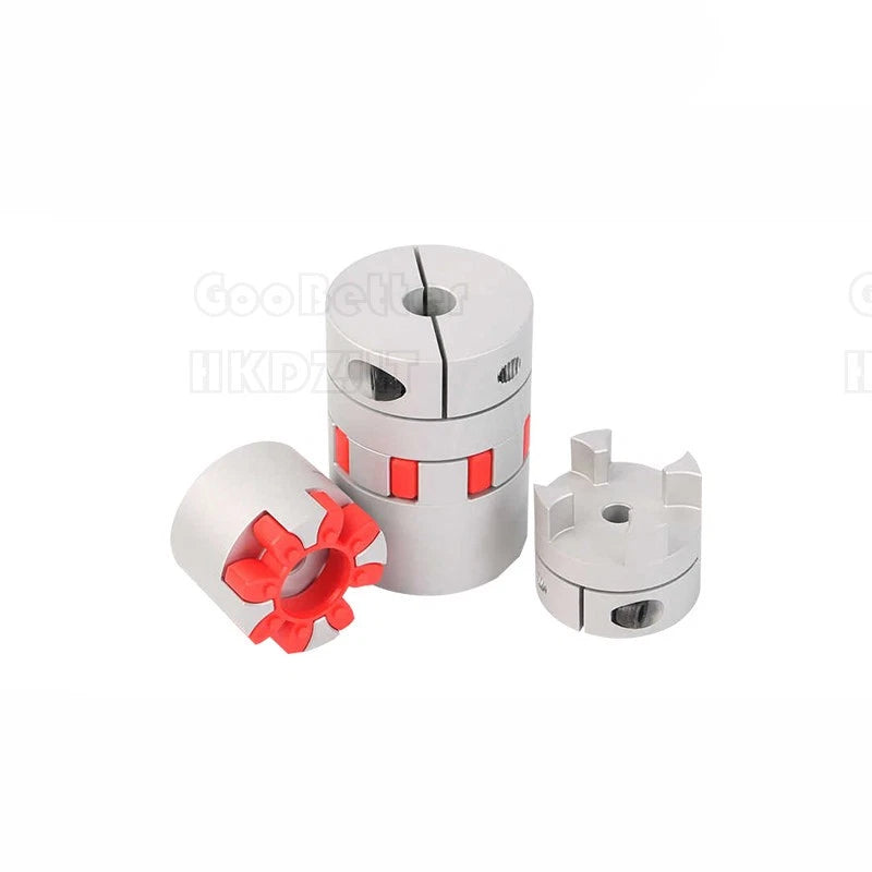 CNC Shaft Coupler Flexible Plum Spider Jaw Coupling Stepper Motor Bore 6 - 20 mm