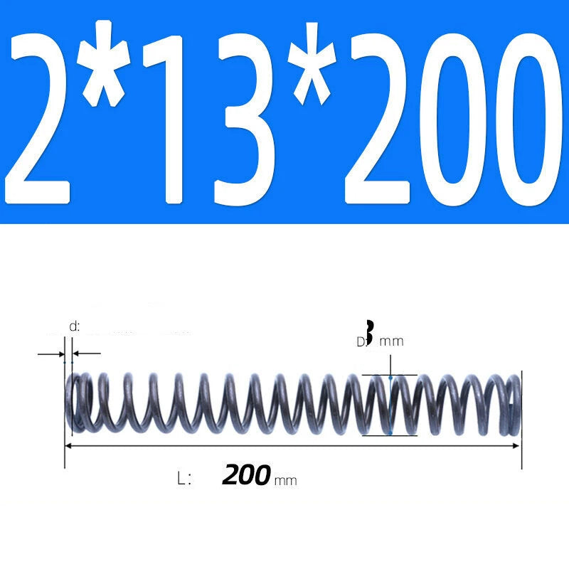 200mm Length Stainless Steel Compression Spring 2 - 4mm Pressure/ Coil Springs