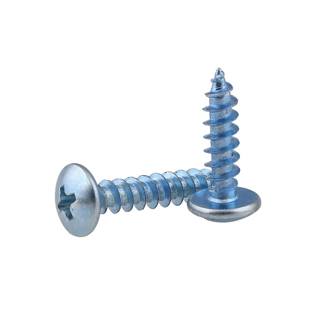M4 M5 M6 Truss Head Self Tapping Screws – Bright Zinc Plated Carbon Steel