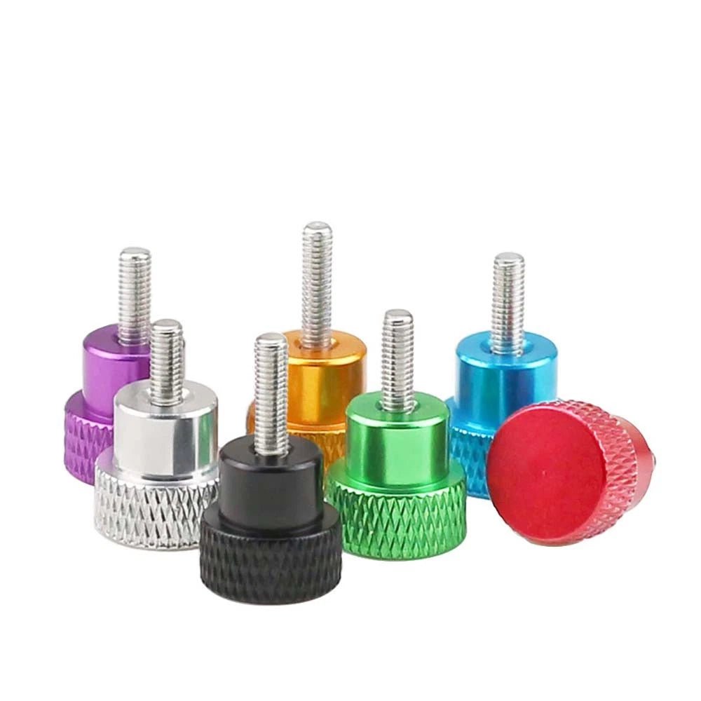 M3 Knurled Thumb Screws – Anodized Aluminum Handle + A2 Stainless Steel Thread, Hand Grip Bolts - HomeDIYer