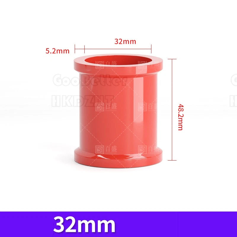 PVC Straight Pipe Coupling — Red Socket Fitting 20mm, 25mm & 32mm