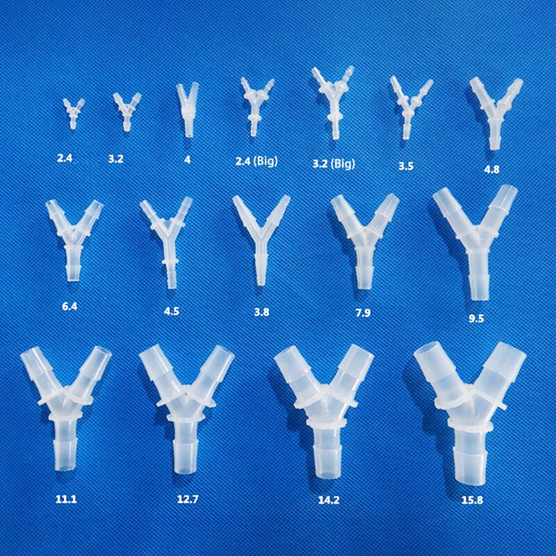 Plastic Hose Connector Splitter X T Y L-Piece Pipe Fittings 1.6mm-20mm