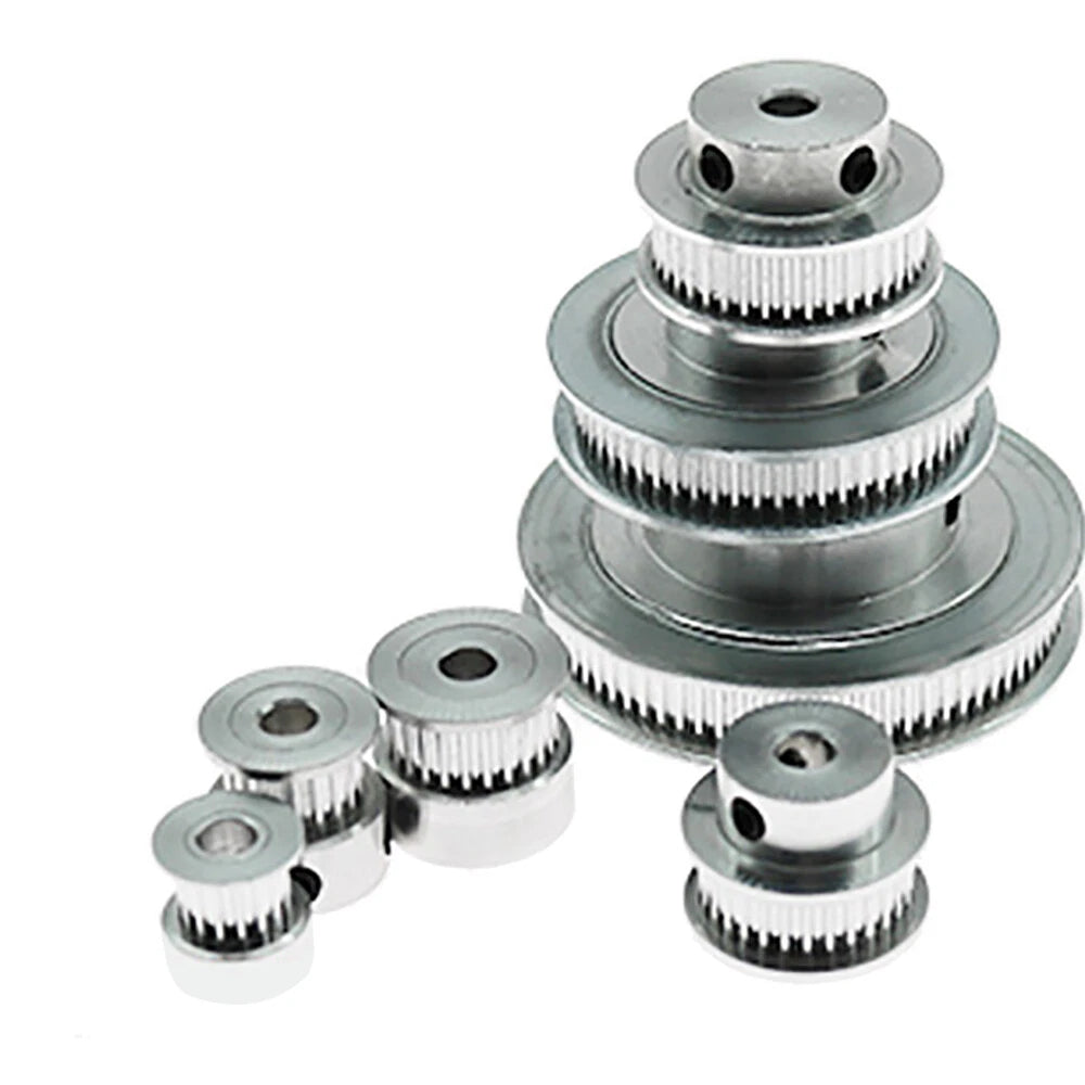 GT2 6mm Timing Belt Tooth Idler Drive Pulley 16 20 48 60 80T Bore 3-14mm Pulley