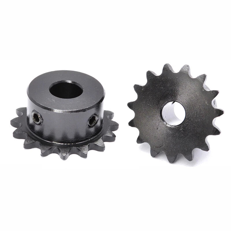 Roller Chain Sprocket 1/4" Transmission Sprockets 24~30 Teeth 45# Steel Blacken