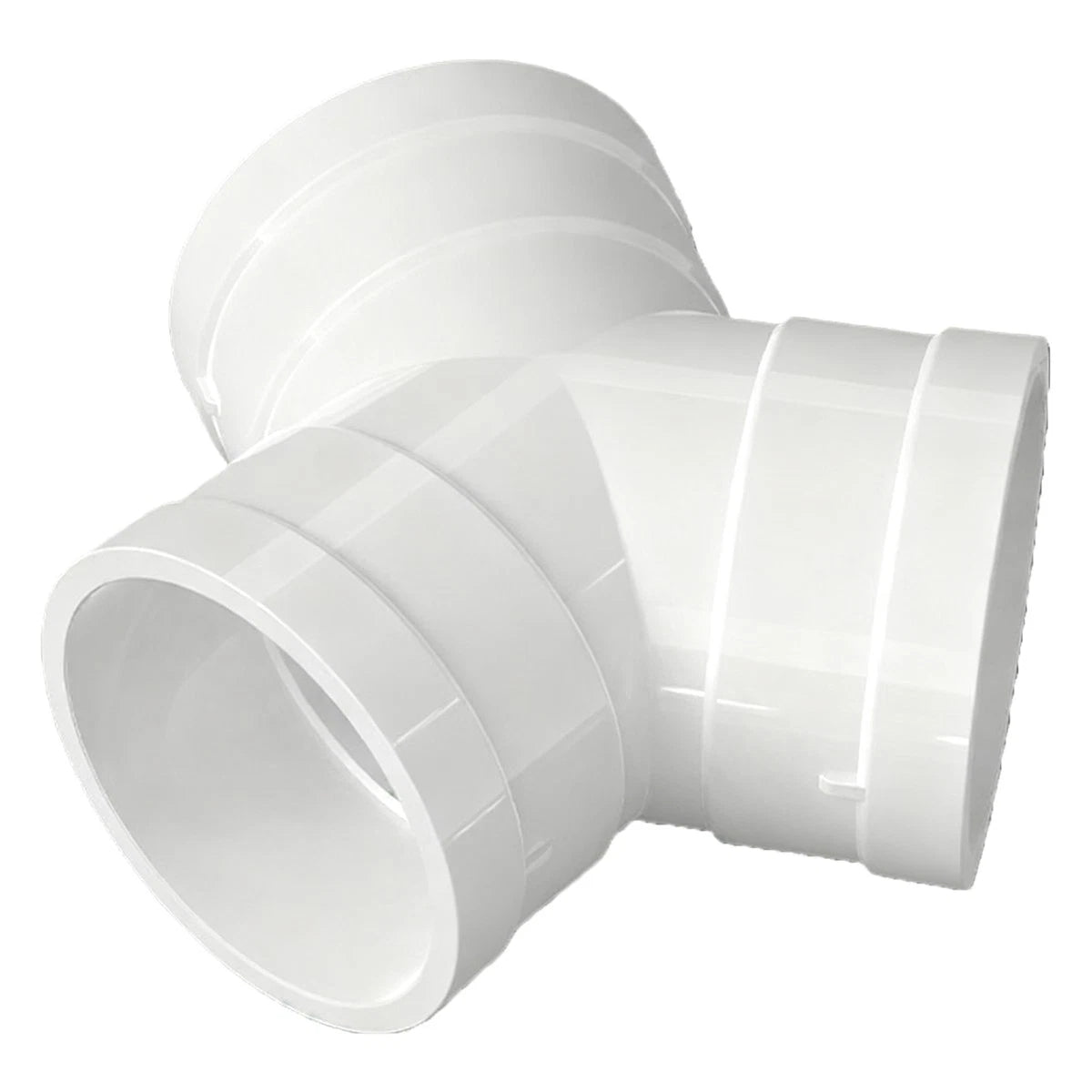 PVC Y Piece Ducting Ventilation Tube Connection Extractor Fan Vent Pipe Fittings