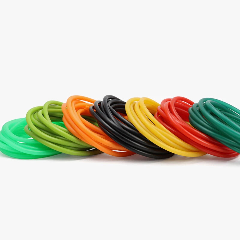 Natural Latex Rubber Tubing — ID 1.6mm to 6mm, Multi-Color, Cut-to-Length