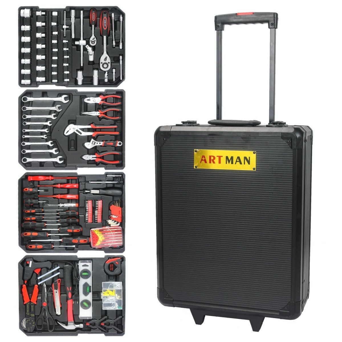899pc Professional Tool Kit with Storage Case | Complete Workshop Set - HomeDIYer