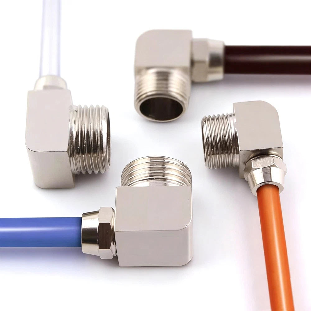 Pneumatic Push-to-Connect Fittings — Straight, Elbow, Tee, Cross & Threaded Types