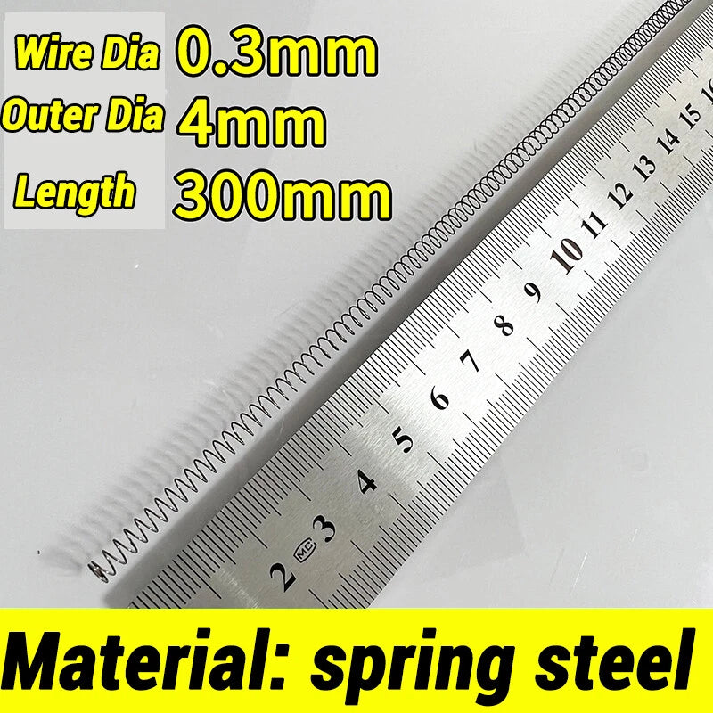 Compression Spring Various Size 2-60mm Diameter & 300mm Length Pressure Small